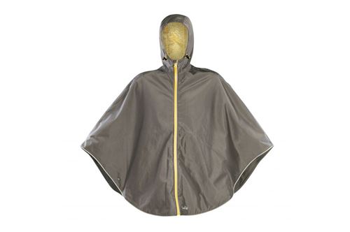 MoonRide Reflecterende Regencape Eén Maat Grijs en Geel