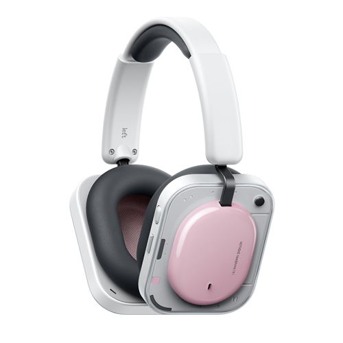 Casque audio sans fil Bluetooth Nothing Headphone (a) avec réduction active du bruit Rose