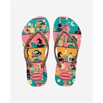 Tongs et espadrilles sportswear Havaianas Kids Slim Fashion Pink Porcelain Taille 31-32