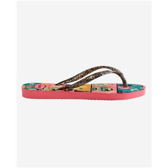 Tongs et espadrilles sportswear Havaianas Kids Slim Fashion Pink Porcelain Taille 31-32
