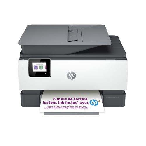 Imprimante multifonction Tout-en-un HP OfficeJet Pro 9019e Blanc et gris Eligible à instant ink