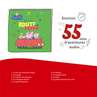 Figurine Tonies Sur La Route Avec Peppa Pig pour Conteuse Toniebox