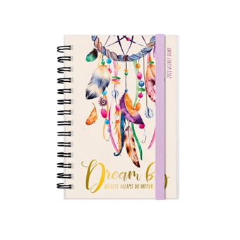 Agenda hebdomadaire 12 mois Legami Petit avec spirale Genius Rêves 2021