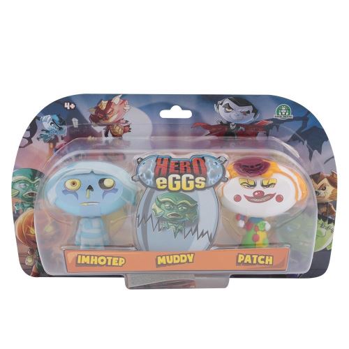 Figurines Hero egg Blister 3 Hero eggs Muddy Imhotep Patch