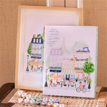 Gouache La Petite épicerie Peinture au numéro Petit Pinceau Paris par Sabina Fenn