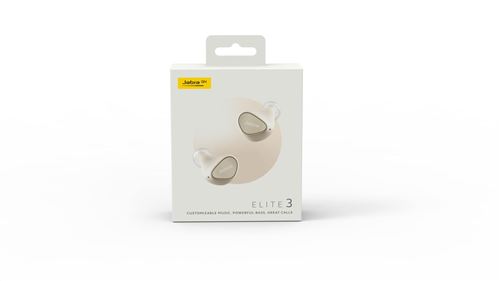 Jabra Elite 3 ワイヤレスイヤフォン ホワイト　クリーム色 Jabra Elite 3 – e☆イヤホン