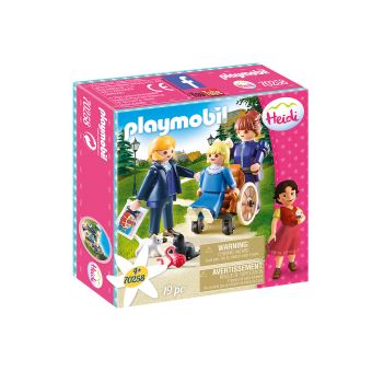 Playmobil Heidi 70258 Clara avec son père et Mlle Rottenmeier - 1