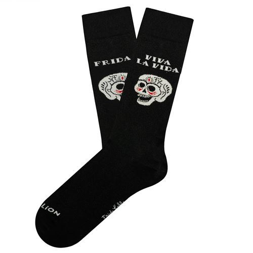 Chaussettes Jimmy Lion Frida Viva La Vida Taille L Noir