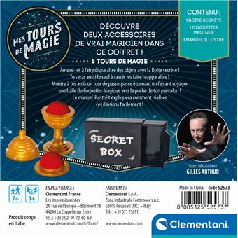Coffret de magie Clementoni Boîte secrète et coquetier magique