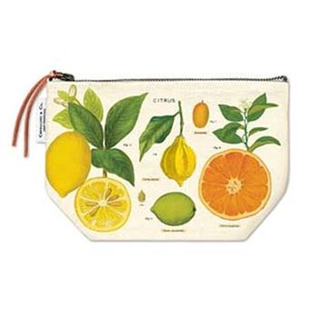 Trousse en toile LetterBox Citron 15 x 22 cm