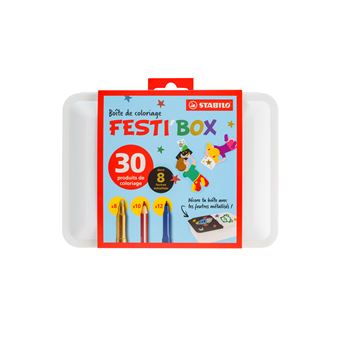 Boîte de coloriage Stabilo Festi’Box avec 30 pièces