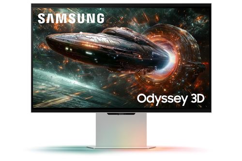 Ecran PC gaming Samsung Odyssey 3D G90XF 27 165 Hz 4K UHD Argent