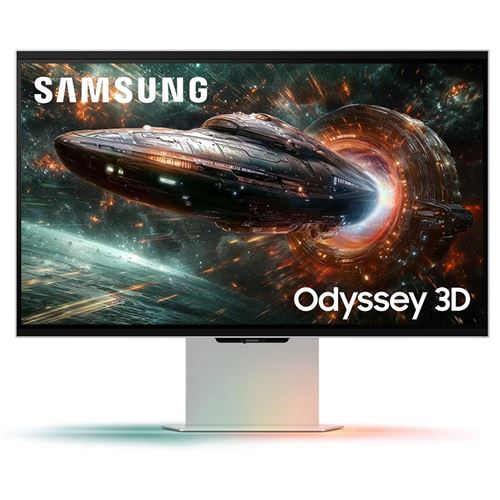 Ecran PC gaming Samsung Odyssey 3D G90XF 27 165 Hz 4K UHD Argent