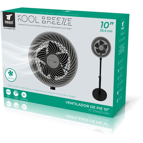 Ventilateur Sur Pied Thulos Th Vn 5007 Bk  Noir