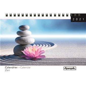 Calendrier de bureau Aquarupella Zen 2021 30 x 30 cm