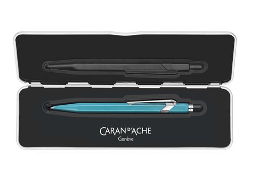Stylo à bille Caran d'Ache 849 Colormat-X Turquoise