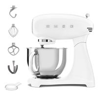 Smeg Presse-Agrumes Électrique CJF11WHEU Blanc - 70W, Bec Anti-Goutte, Design Rétro