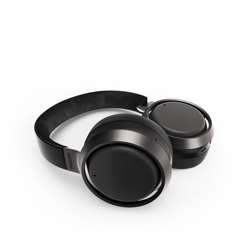 Philips Casque Sans Fil, Casque à Réduction Active De Bruit, Casque Audio Sans Fil Pour Adultes, Micro Casque, Connexion Compatible Avec 2 Appareils Bluetooth, 30h De Lecture, Design Fin