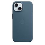 Coque en tissage fin avec MagSafe pour iPhone 15 Bleu Pacifique