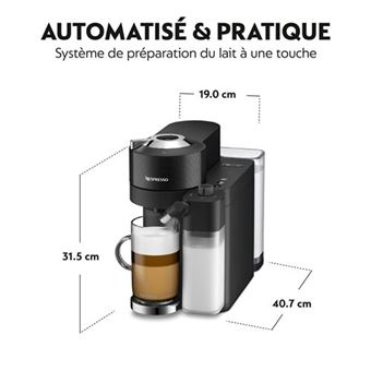 Cafetière Delonghi Nespresso Vertuo Lattissima ENV 300.B 1500 W Noir