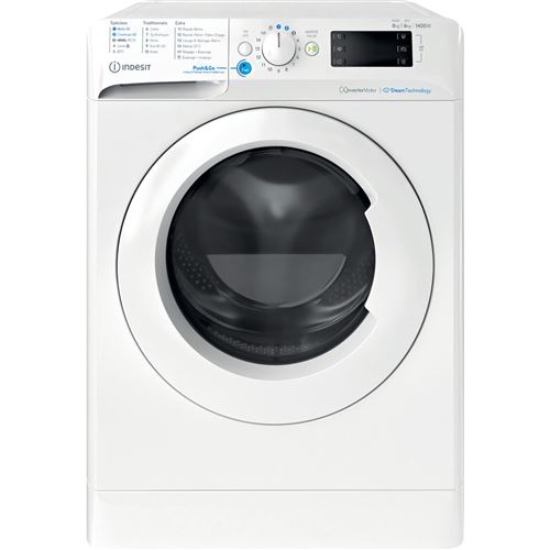 Lave-Linge Séchant Indesit Bde86435Wvfr 8 Kg Blanc