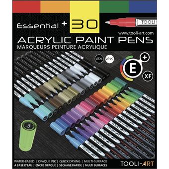 Set de 30 marqueurs acryliques avec pointe extra-fine TOOLI Art Essentiel - 1