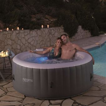 Spa gonflable rond Infinite® XTRA 4 places 1800 W Gris et Blanc