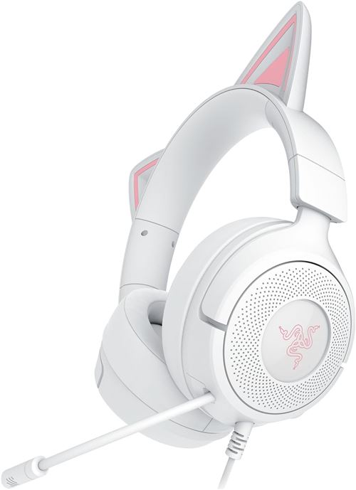 Casque gaming filaire Razer Kraken Kitty V3 X Blanc