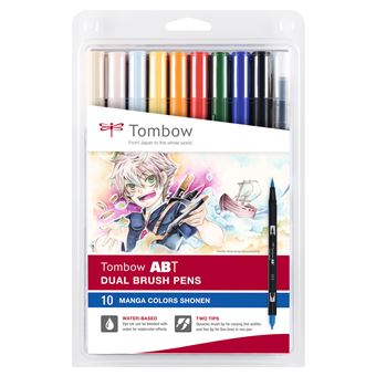 Set de 10 feutres Tombow France & Benelux Abt Dual Manga Shonen