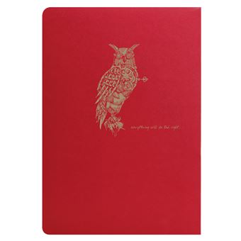 Flying Spirit Red carnet piq A5 96p ligne