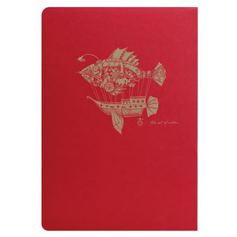 Flying Spirit Red carnet piq A5 96p ligne