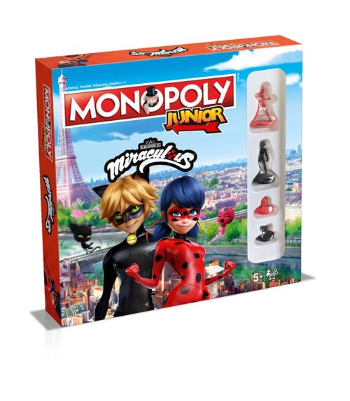 Jeu de société Monopoly Junior Miraculous Ladybug Winning Moves État correct - Winning Moves reconditionné disponible sur Fnac