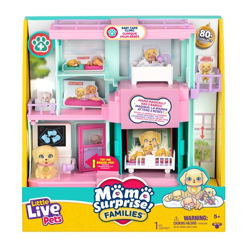 Set de figurines Little Live Pets Clinique vétérinaire Mama Surprise