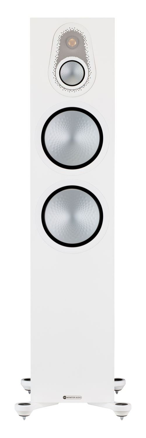 Enceinte colonne Monitor Audio Silver 500 7G Blanc satiné Vendue à l'unité