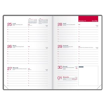 Agenda Semainier Oxford Senso 2022 10 x 15 cm Modèle aléatoire