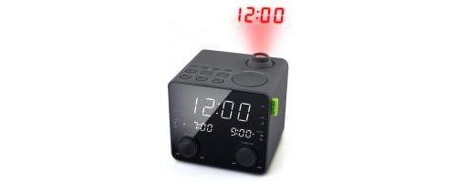 Radio-Réveil MUSE M-189 P – Double Alarme, Projection de l'heure, USB - vue 7