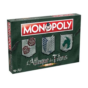 Jeu de société Winning Moves Monopoly L’Attaque des Titans