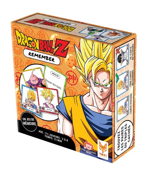 Topigames Multicolore Jeu De Cartes Dragon Ball Z Remember