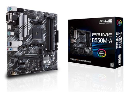 Carte mère ASUS PRIME AMD B550M-A micro ATX Socket AM4 Chipset AMD B550