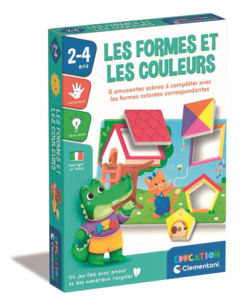 Jeu couleur et forme Clementoni Les formes et les couleurs - Jeu ...