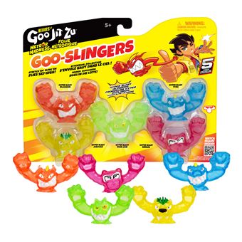 ASST PACK DE 5 MINIS FIGURINES - GOO SLINGERS - GOO JIT ZU