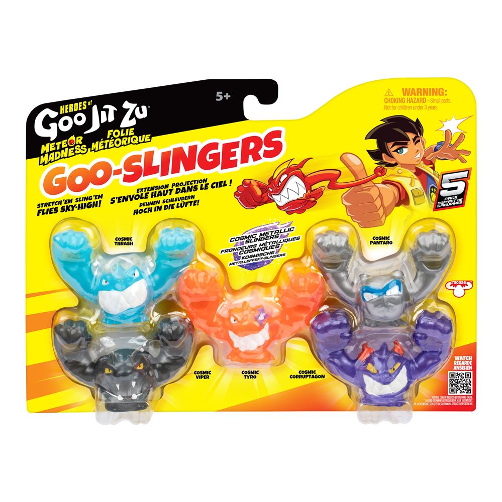 ASST PACK DE 5 MINIS FIGURINES - GOO SLINGERS - GOO JIT ZU