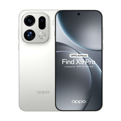 Smartphone Oppo Find X9 Pro 6,78 5G Double nano SIM 512 Go Blanc Soie