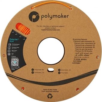 Filament Polymaker PolyLite PLA Orange