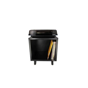 Meuble Enova Hifi Vinyle Lover Cube Bl Noir