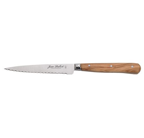 Couteau à steak en acier inoxydable Jean Dubost Argent et Marron