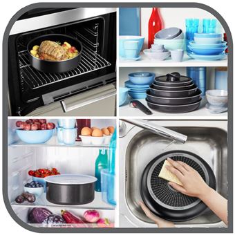 Set De Cuisine Tefal Ingenio 10 Pièces - Gris - Neuf Sous Emballage