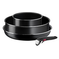 Set 4 pièces Tefal Ingenio Easy Cook & Clean L1539002 Noir
