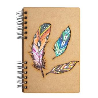 Carnet A6 ligné Komoni Plumes
