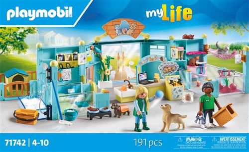 Playmobil My Life 71742 Hôtels Des Animaux Soigneurs Accessoires